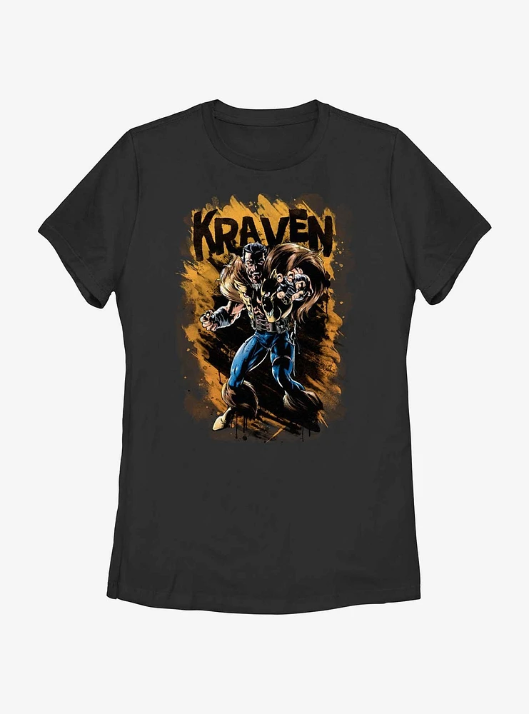 Marvel Kraven the Hunter Splatter Wall Womens T-Shirt