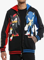 Sonic The Hedgehog & Shadow Split Hoodie