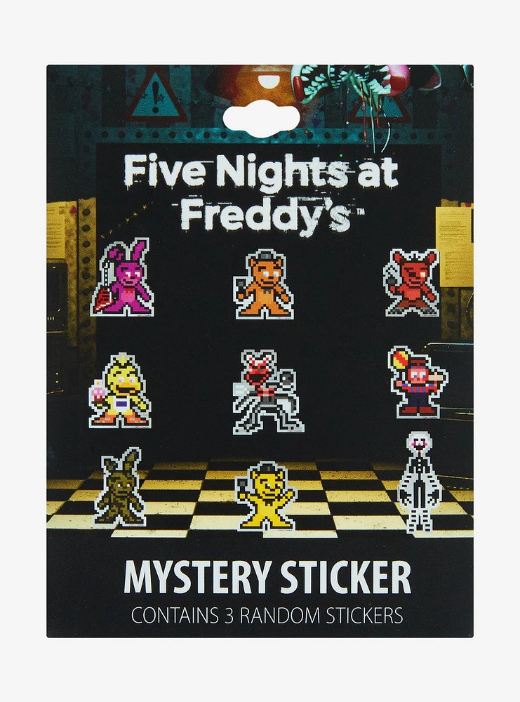 Five Nights At Freddy's Pixel Blind Sticker Pack