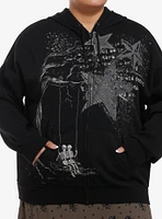 Social Collision Skeleton Swing Girls Hoodie Plus