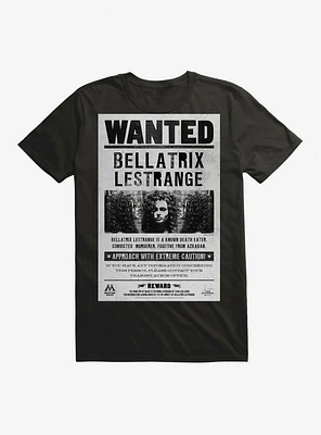 Harry Potter Bellatrix Lestrange Wanted Poster T-Shirt