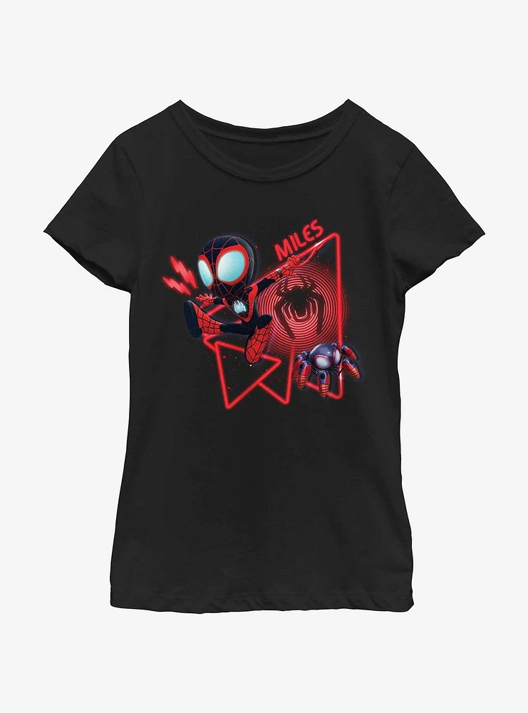 Marvel Spidey and His Amazing Friends Miles Morales Pal Girls Youth T-Shirt