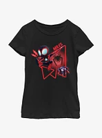 Marvel Spidey and His Amazing Friends Miles Morales Pal Girls Youth T-Shirt