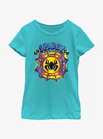 Marvel Spidey and His Amazing Friends Web Paint Logo Girls Youth T-Shirt