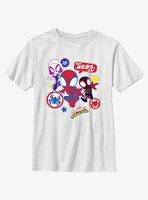 Marvel Spidey and His Amazing Friends Three Web Amigos Youth T-Shirt