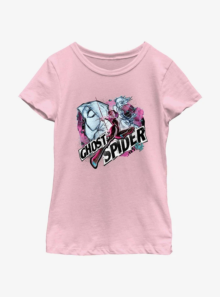 Marvel Spider-Man Ghost Spider Gwen Girls Youth T-Shirt