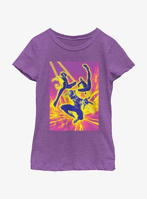 Marvel Spider-Man Neon Spiders Girls Youth T-Shirt