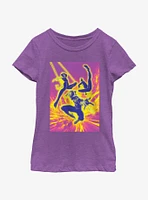 Marvel Spider-Man Neon Spiders Girls Youth T-Shirt