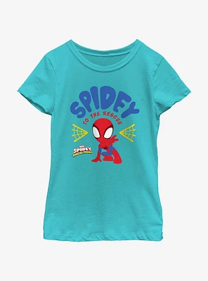 Marvel Spidey and His Amazing Friends Rescue Hero Webs Girls Youth T-Shirt