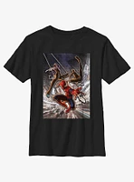 Marvel Spider-Man Spiders City Poster Youth T-Shirt