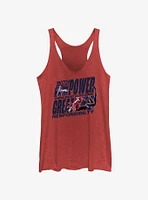 Marvel Spider-Man Great Power Comes ResponsibilityWomens Tank Top