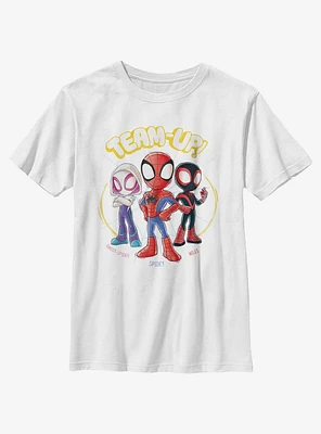 Marvel Spidey and His Amazing Friends Team Up Spideys Youth T-Shirt