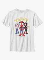 Marvel Spidey and His Amazing Friends Team Up Spideys Youth T-Shirt