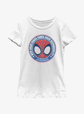 Marvel Spidey and His Amazing Friends Great Power Team Patch Girls Youth T-Shirt