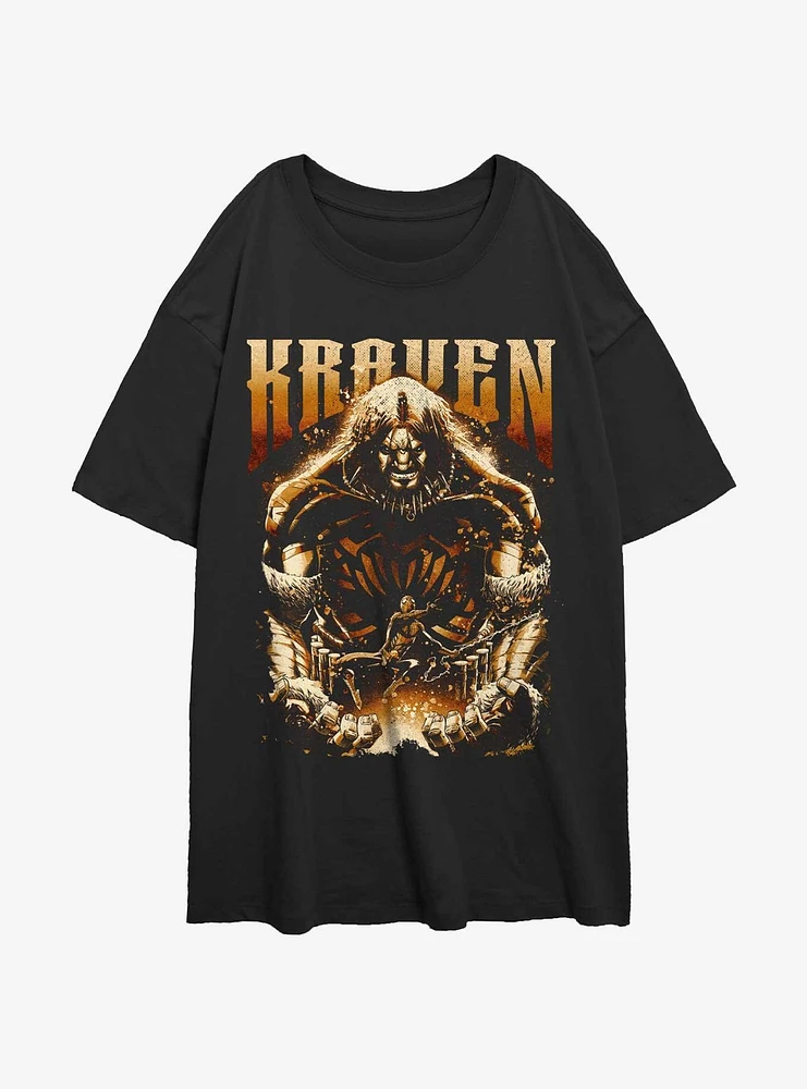 Marvel Kraven the Hunter Red Spider Womens Oversized T-Shirt