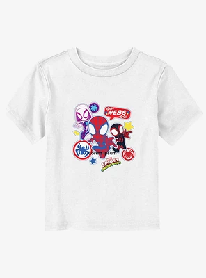 Marvel Spidey and His Amazing Friends Three Web Amigos Toddler T-Shirt