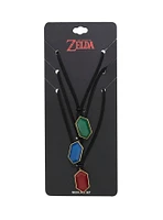 The Legend Of Zelda Rupee Necklace Set