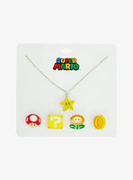 Super Mario Icons Interchangeable Charms Necklace Set