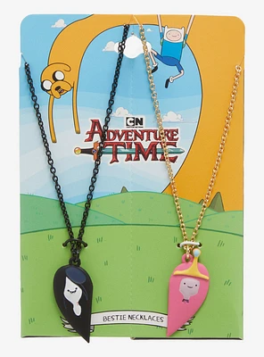 Adventure Time Princess Bubblegum & Marceline Best Friend Necklace Set