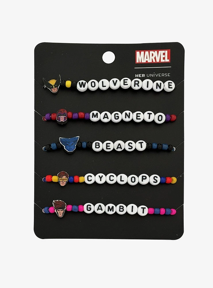 Her Universe Marvel X-Men '97 Heroes Beaded Bracelet Set