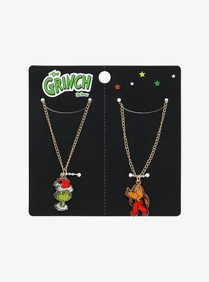 Dr. Seuss How The Grinch Stole Christmas Grinch & Max Best Friend Necklace Set