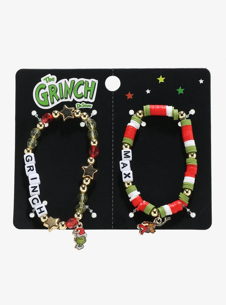 Dr. Seuss How The Grinch Stole Christmas! Best Friend Bead Bracelet Set