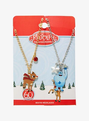 Rudolph The Red-Nosed Reindeer Rudolph & Bumble Best Friend Necklace Set