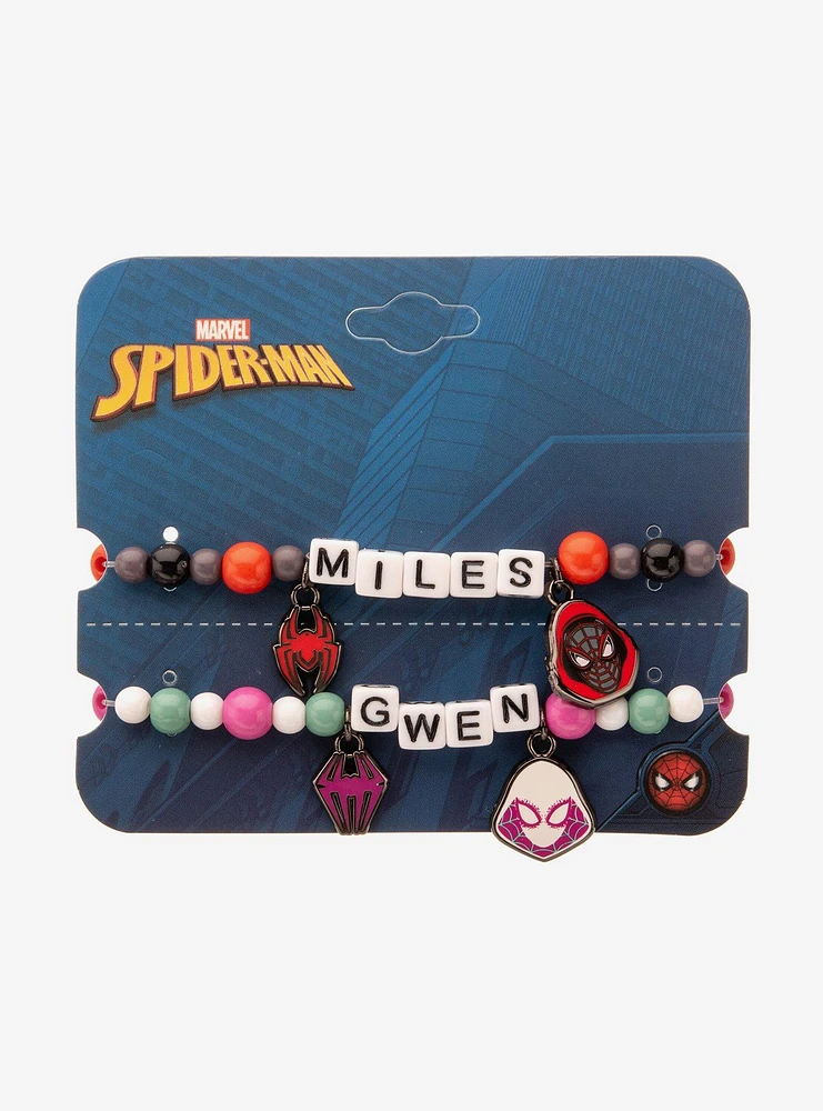 Marvel Spider-Man Miles & Gwen Best Friend Bracelet Set