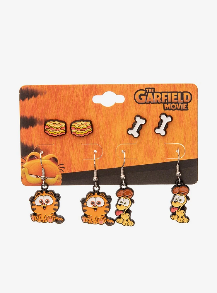 The Garfield Movie Baby Garfield & Odie Earring Set