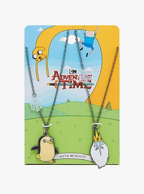 Adventure Time Ice King & Gunter Best Friend Necklace Set