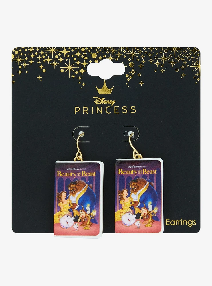 Disney Beauty And The Beast VHS Drop Earrings