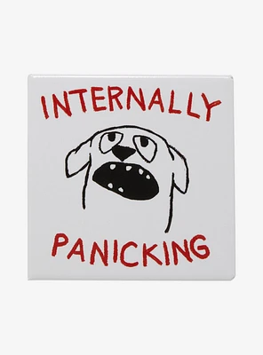 Dog Internally Panicking 3 Inch Button