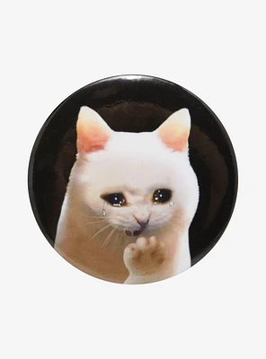 Crying Cat 3 Inch Button