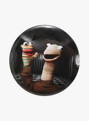 Sock Puppets 3 Inch Button