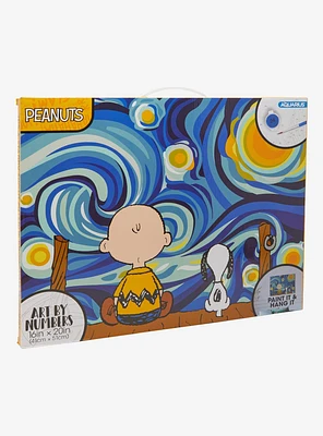 Peanuts Charlie Brown & Snoopy Starry Night Art By Numbers Paint Kit