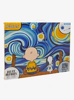 Peanuts Charlie Brown & Snoopy Starry Night Art By Numbers Paint Kit