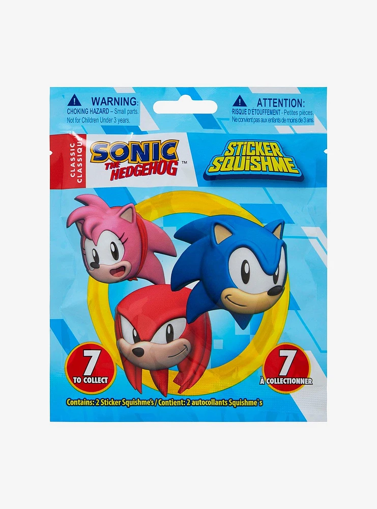 Sonic The Hedgehog Sticker SquishMe Blind Bag Figure