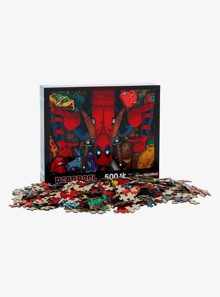 Marvel Deadpool Collage 500-Piece Puzzle