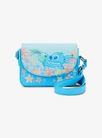 Loungefly Disney Stitch & Scrump Flowers Crossbody Bag