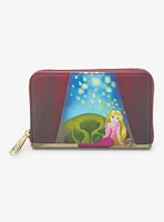 Loungefly Disney Tangled Rapunzel Tower Illustrated Lantern Zip Wallet