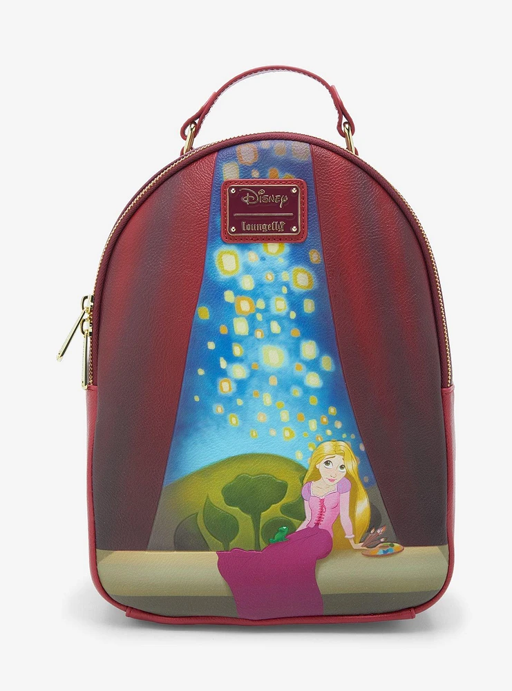 Loungefly Disney Tangled Rapunzel Tower Illustrated Lantern Mini Backpack