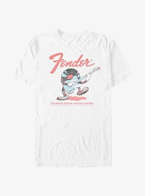 Fender Record Playing Guitar Garment Dye T-Shirt