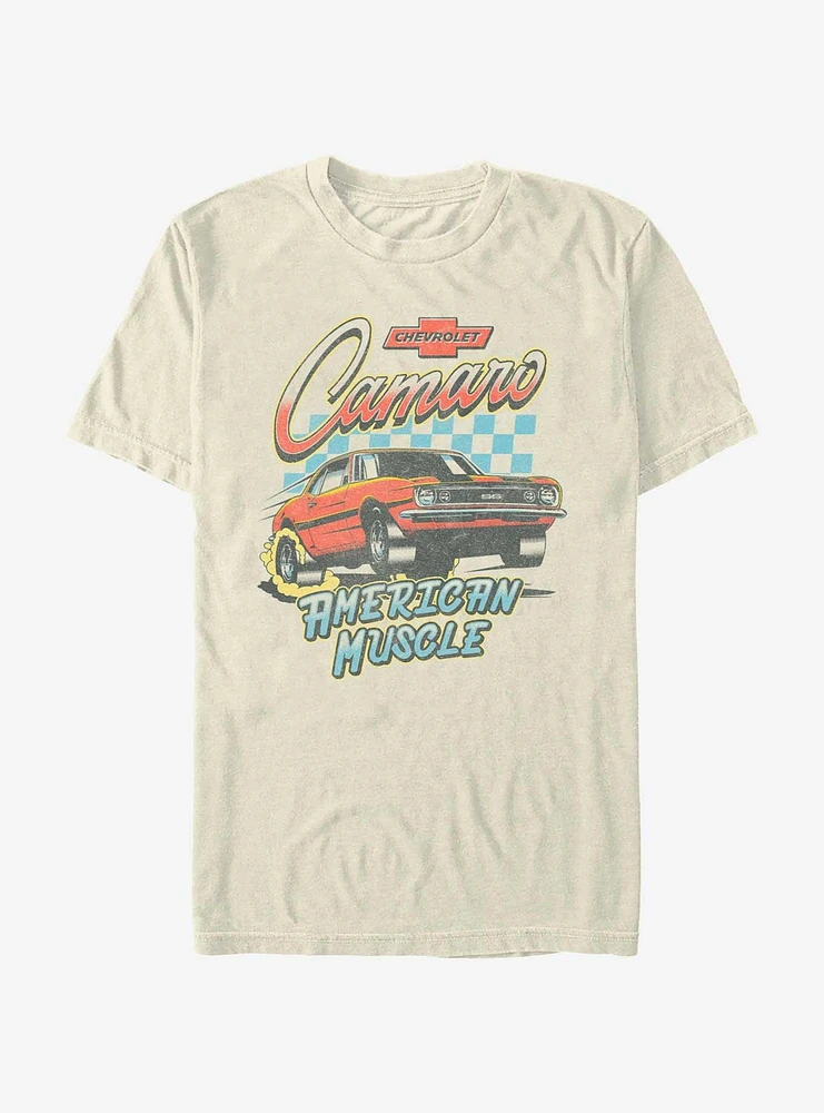 General Motors Chevy Camaro American Muscle Garment Dye T-Shirt