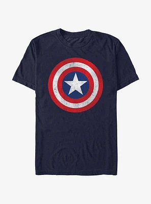 Marvel Captain America Shield Logo Garment Dye T-Shirt