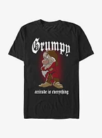 Disney Snow White And The Seven Dwarfs Grumpy Is My Attitude Garment Dye T-Shirt