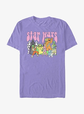 Star Wars Psychedelic Characters Garment Dye T-Shirt