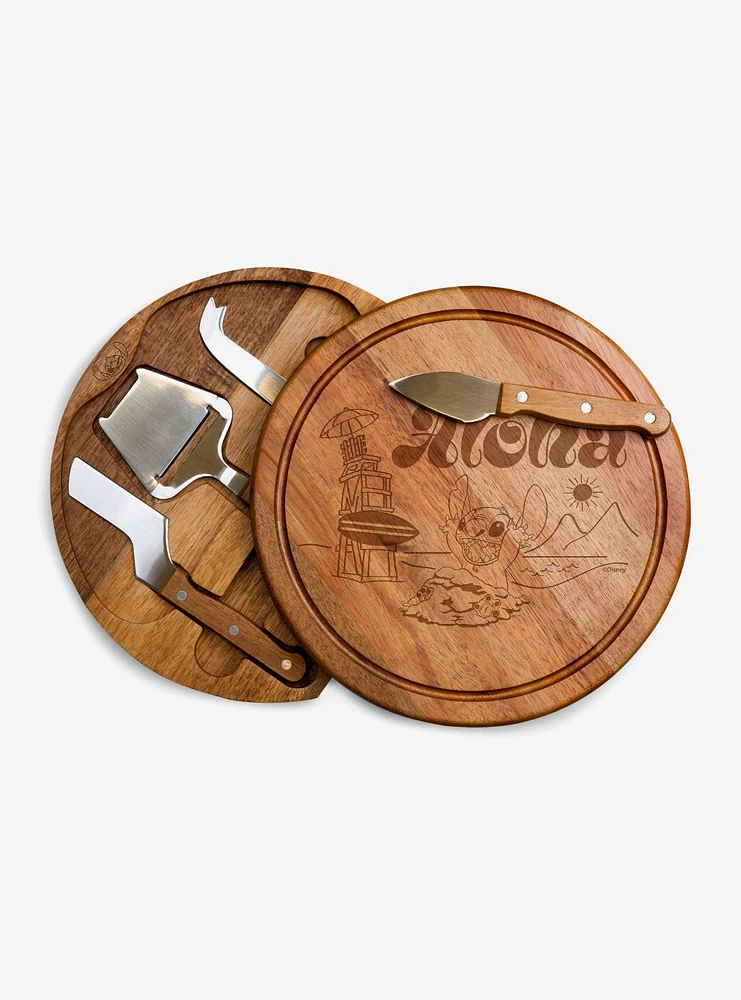 Disney Lilo And Stitch Acacia Circo Cheese Board and Tools Set