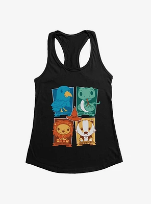 Harry Potter House Animals Chibi Womens Tank Top