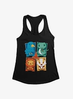 Harry Potter House Animals Chibi Womens Tank Top