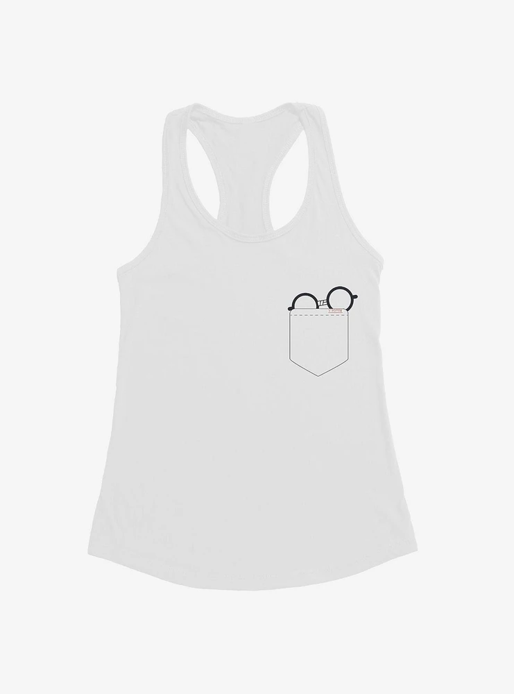 Harry Potter Glasses Faux Pocket Womens Tank